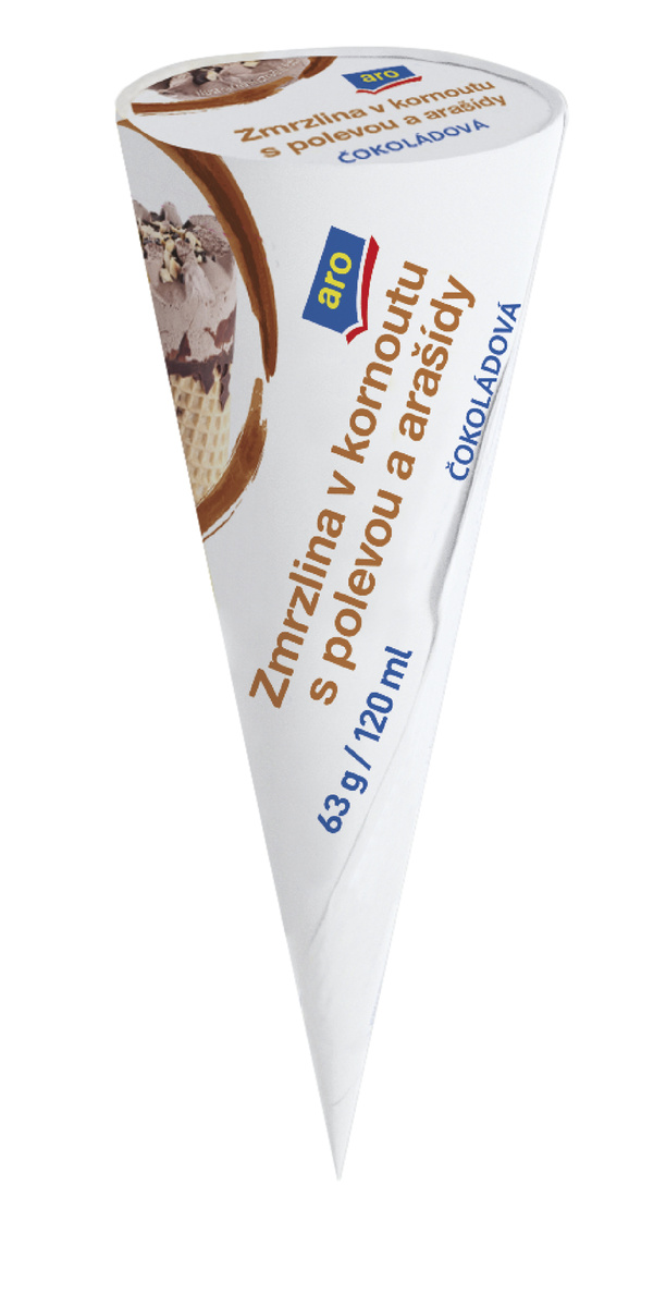 aro Kornout čokoláda mraž. 6 x 120 ml