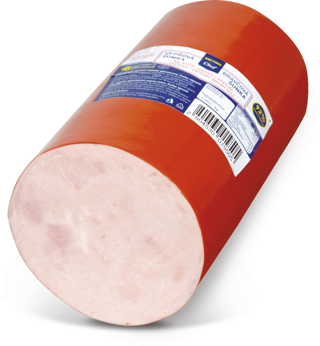 METRO Chef Šunka nejvyšší jakosti se sníženým obsahem soli chlaz. Cca 2 kg