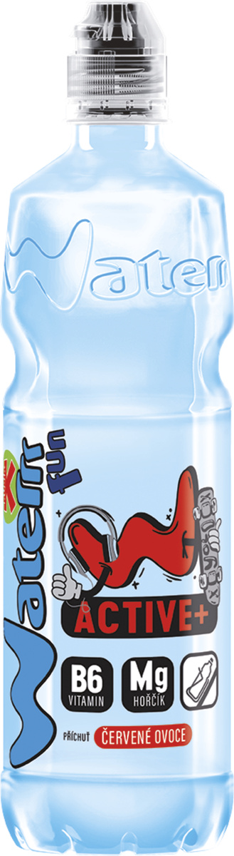 KUBÍK Waterrr červené ovoce 6 x 750 ml