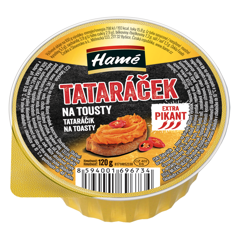 Hamé Tataráček na tousty 16 x 120 g
