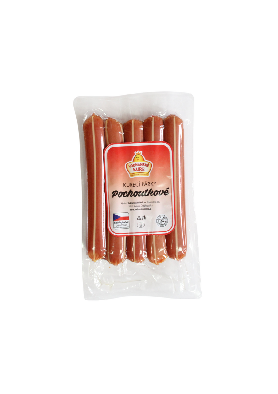 VODŇANSKÉ KUŘE Pochoutkové párky chlaz. 280 g
