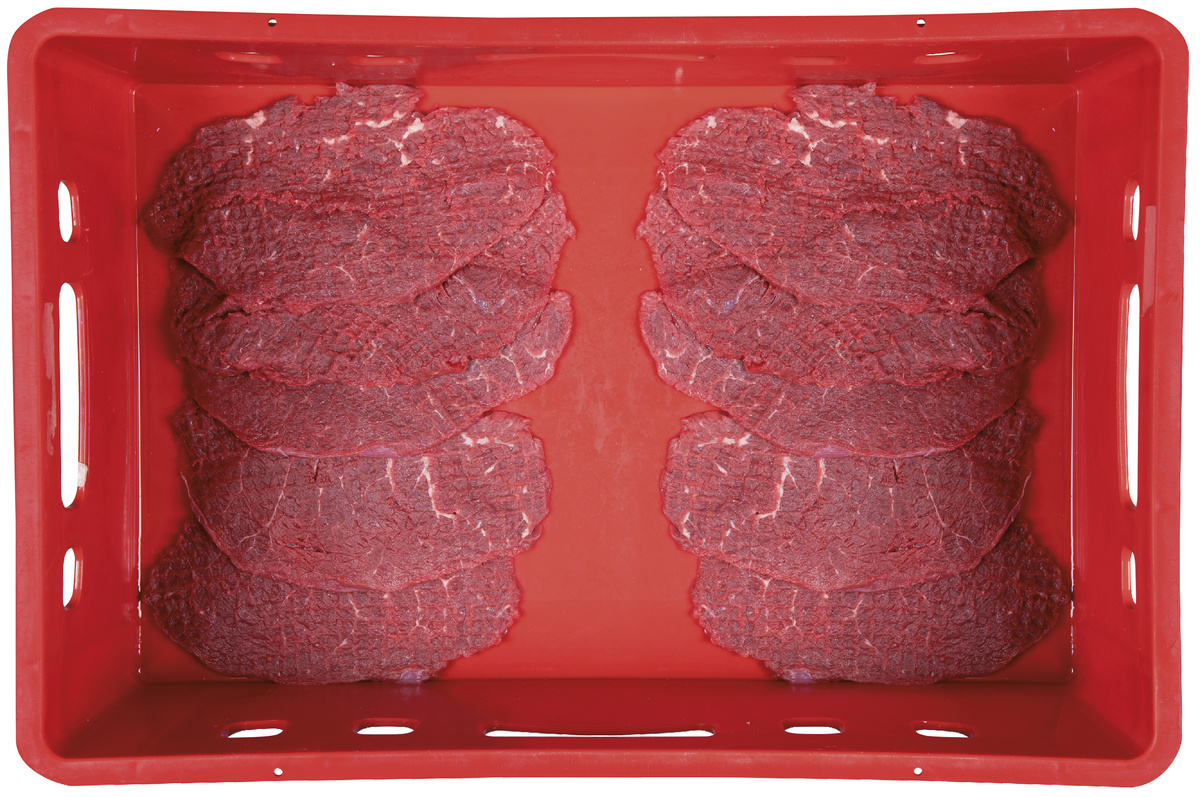 Hovězí na ptáčky naklepané volně ložené chlaz. váž. 10 x 150 g vlastní výroba