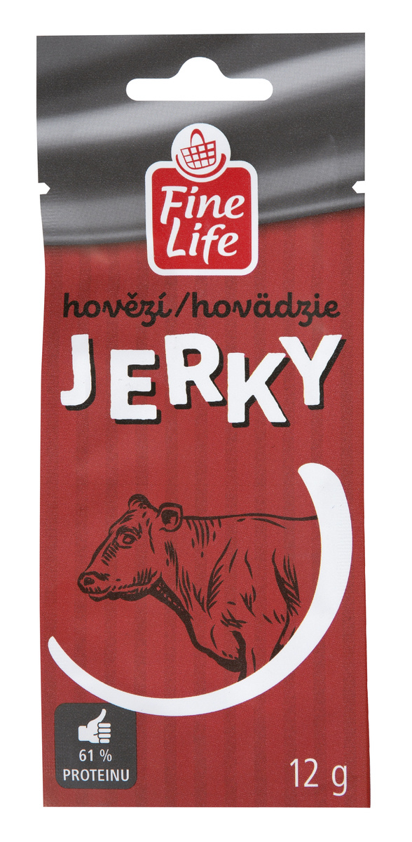 Fine Life Jerky hovězí natural 12 g