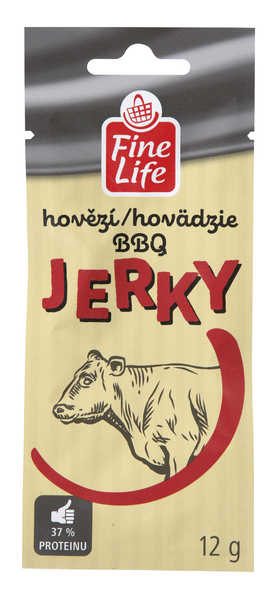 Fine Life Jerky hovězí BBQ 12 g