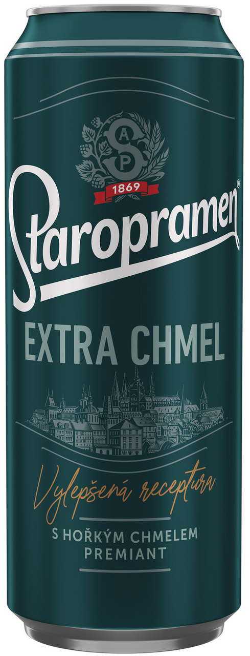 Staropramen Extra chmelená 24 x 500 ml plech