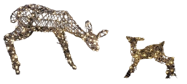 Tarrington House Sob ratanový dvojice LED 240 l 1 ks