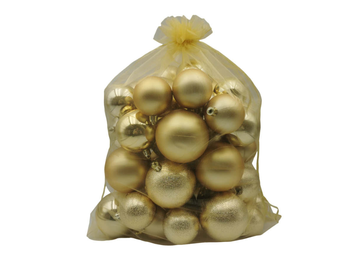 Tarrington House Vánoční koule 60/ 70/ 80 mm zlaté 1 ks