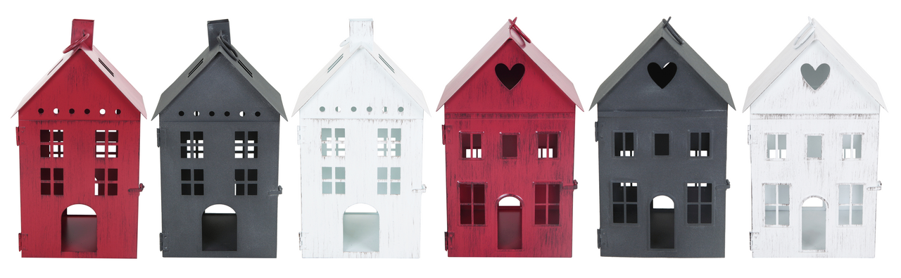 Tarrington House Domeček kovový na svíčku 6ASS 1 ks