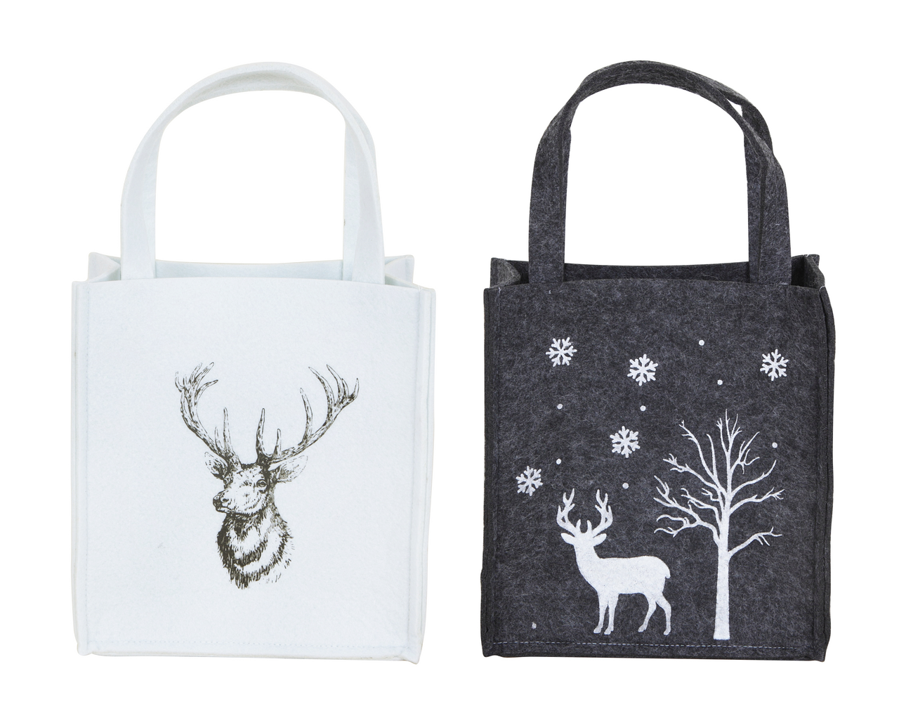 Tarrington House Vánoční taška filcová stříbrná 3ASS 1 ks