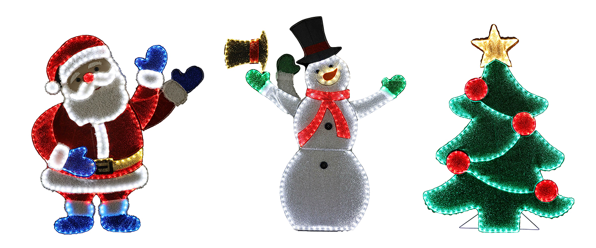 Tarrington House Vánoční blikající postava 3ASS 1 ks