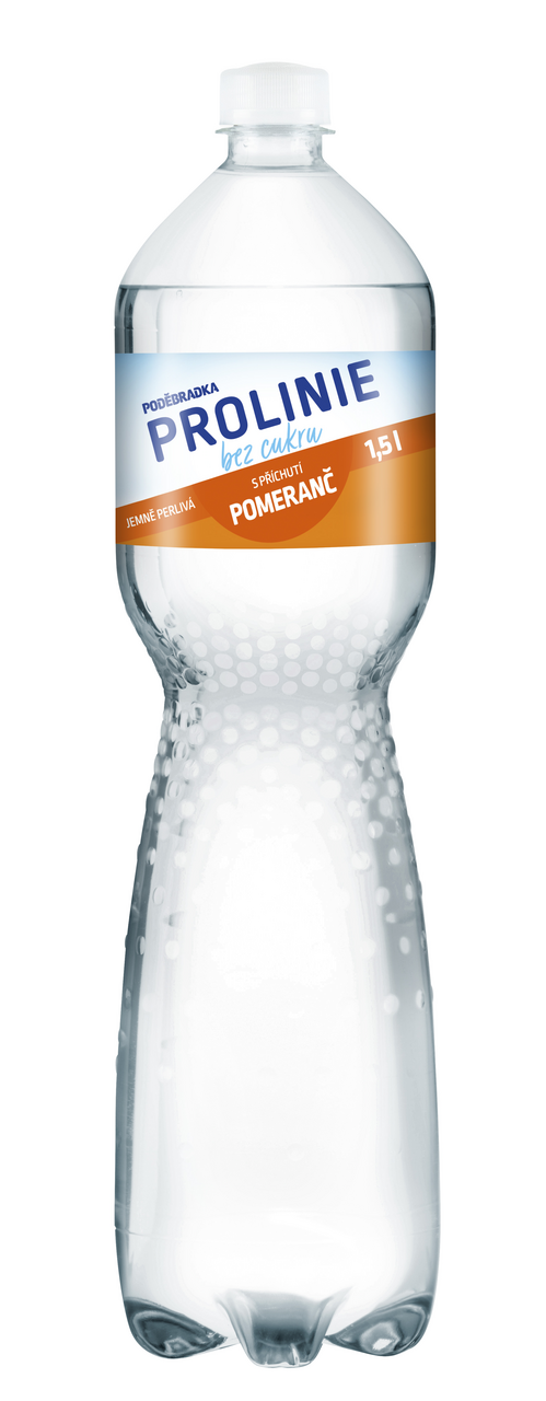 PODĚBRADKA Prolinie Voda jemně perlivá pomeranč 1,5 l