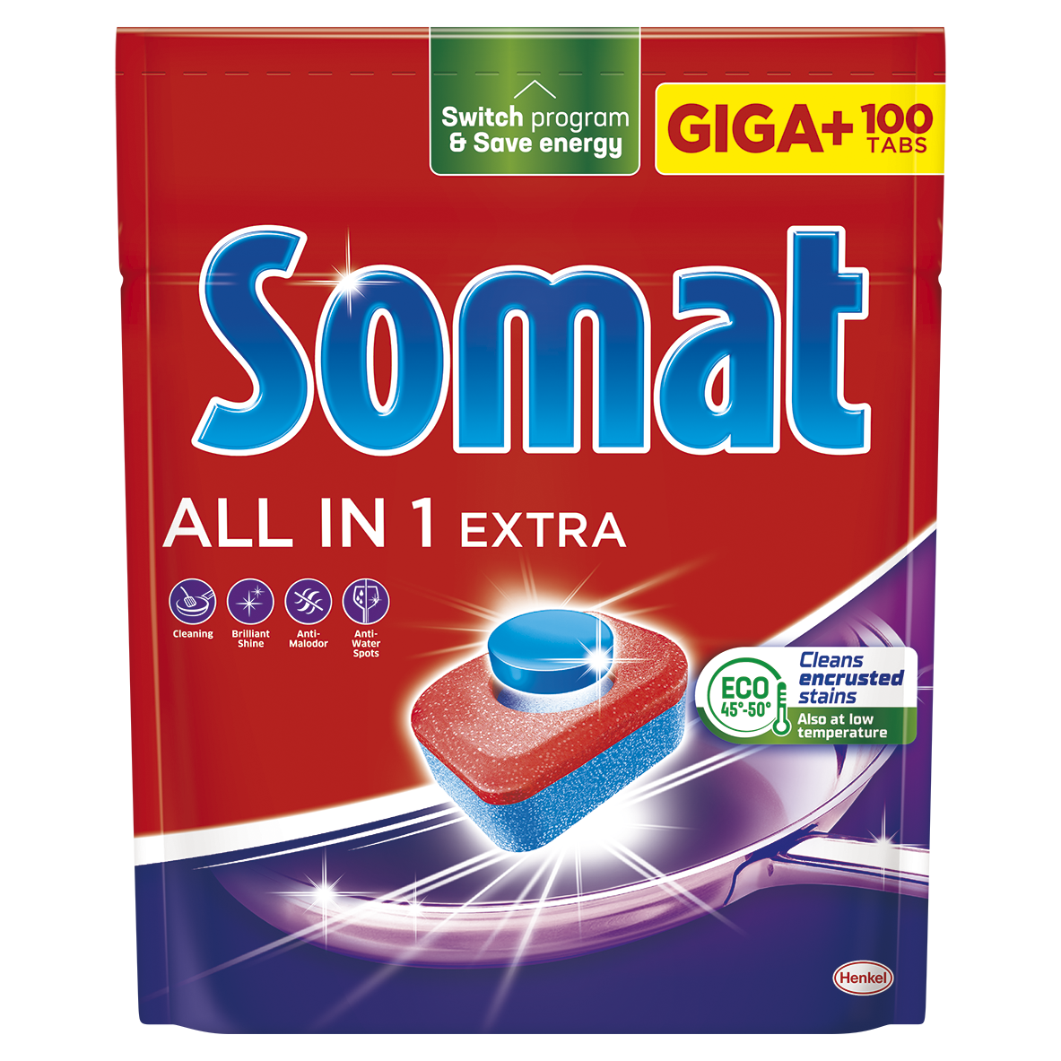 Somat All in 1 Extra tablety do myčky 100 ks