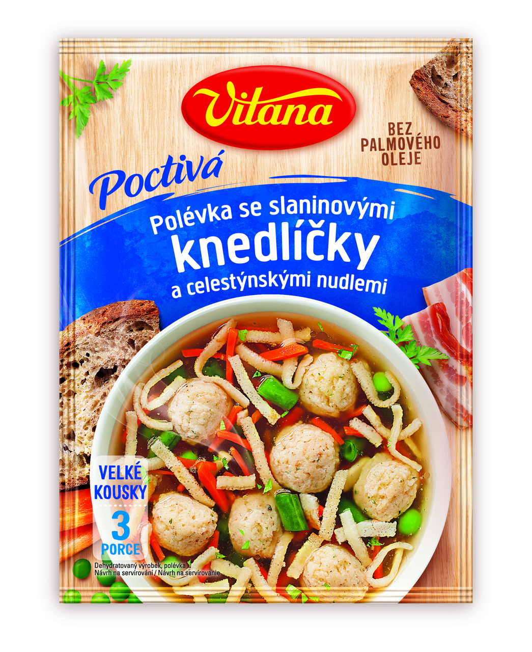 Vitana Poctivá polévka se slaninovými knedlíčky 58 g
