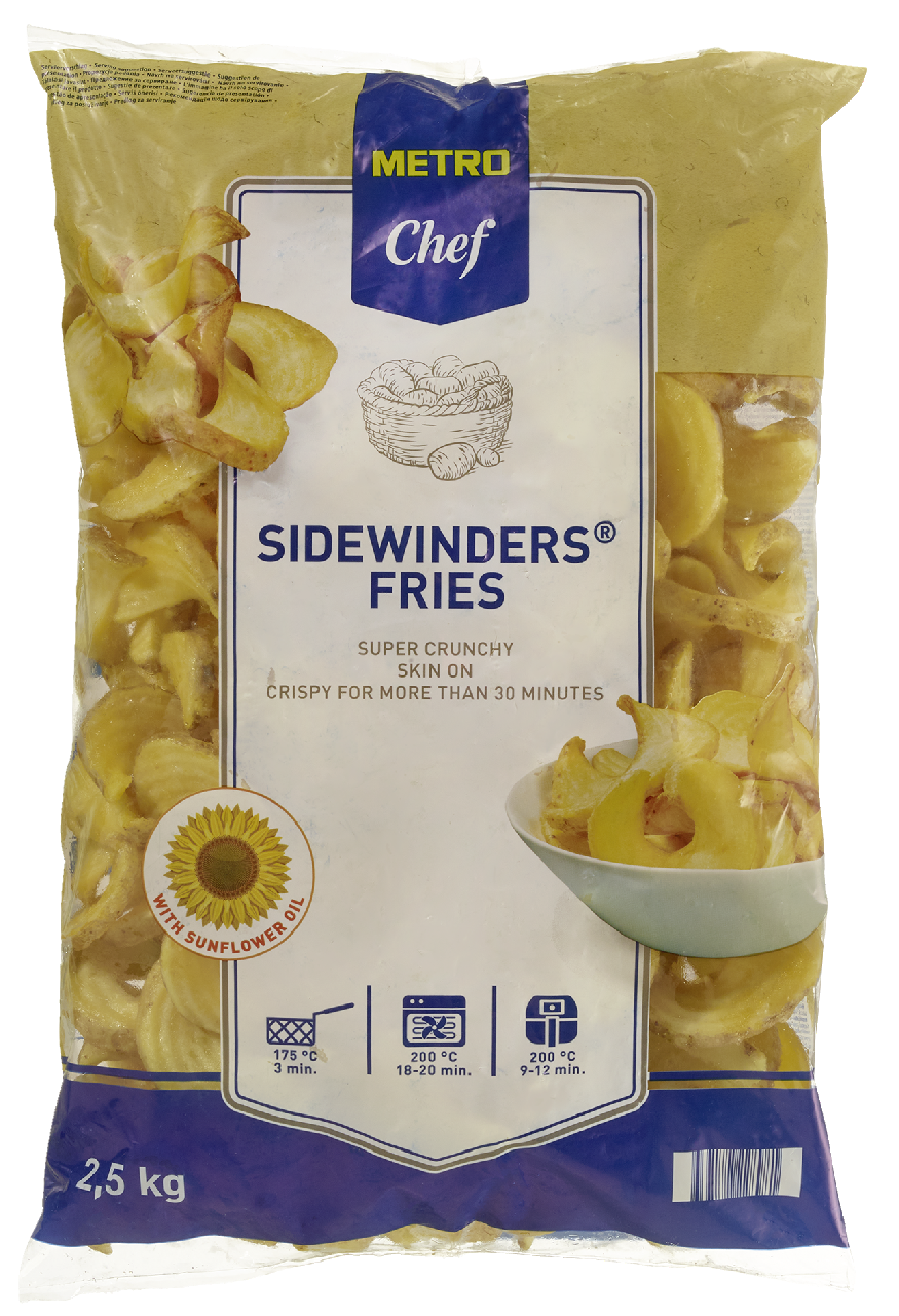 METRO Chef Sidewinders hranolky mraž. 2,5 kg