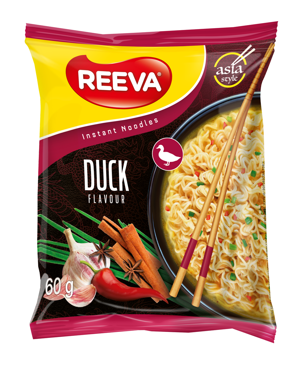 REEVA Instantní nudle kachní 60 g