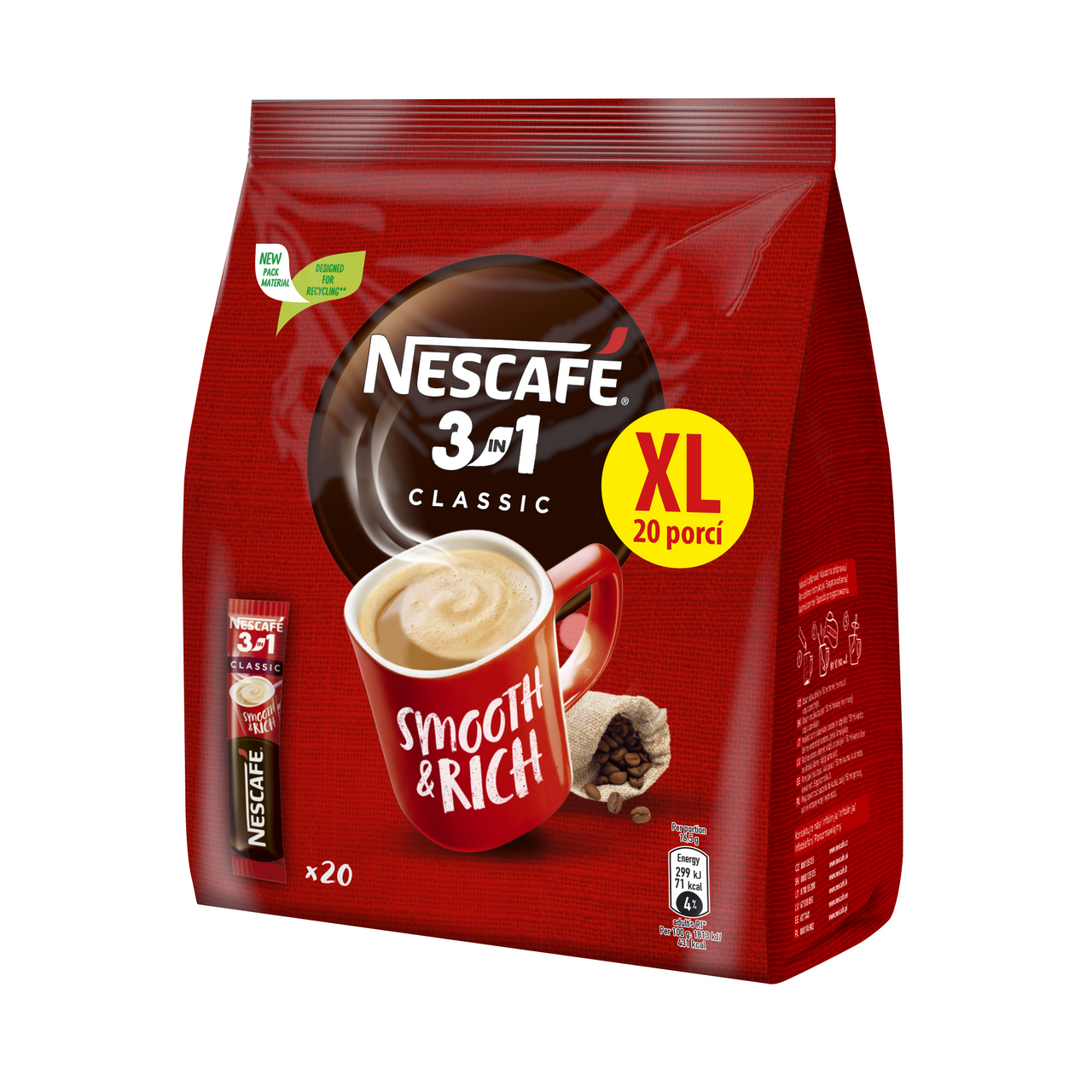NESCAFÉ 3v1 Classic Bag 20 x 16,5 g