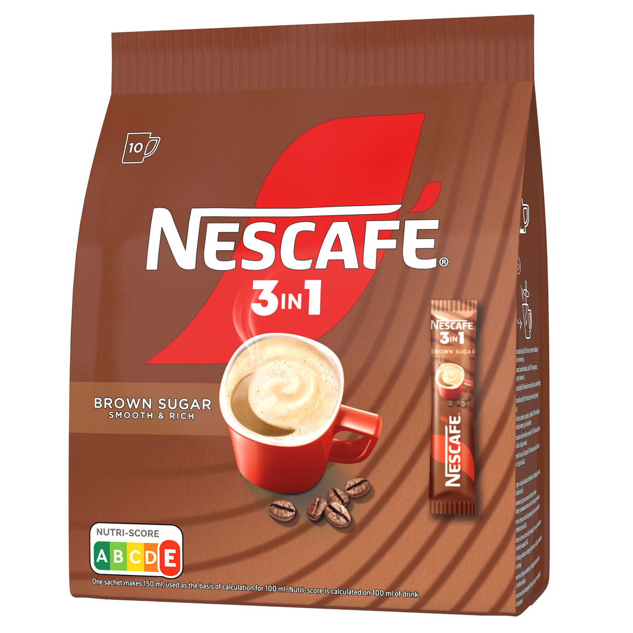 NESCAFÉ 3in1 Brown Sugar 10 x 16,5 g