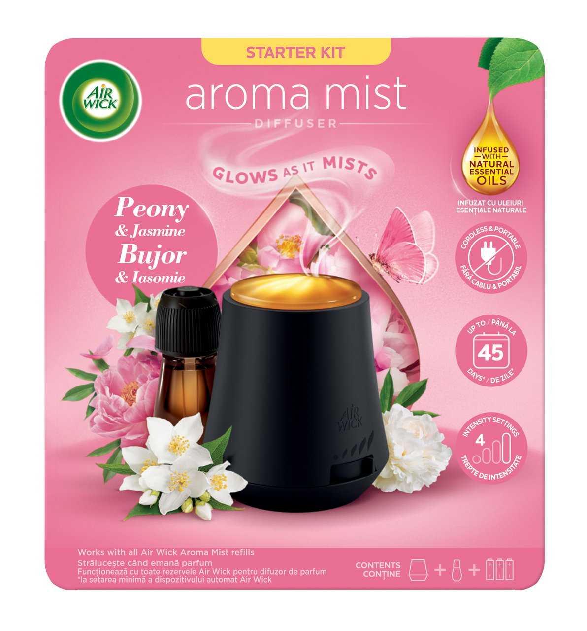 Air Wick Aroma difuzér Pivoňky 1 ks
