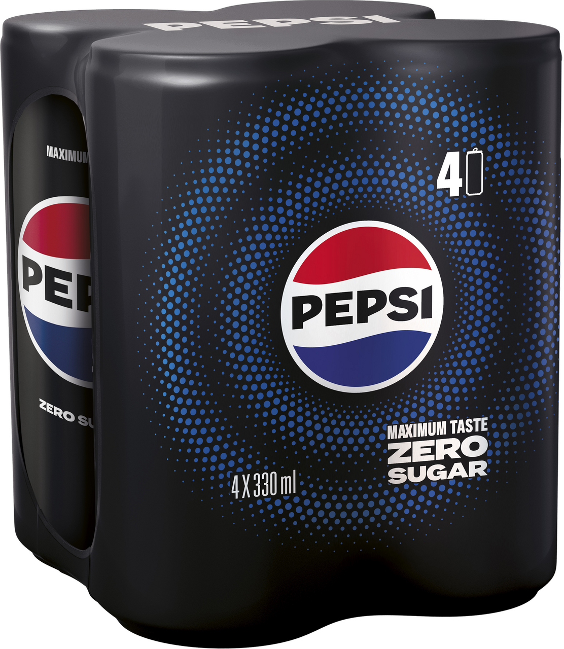 PEPSI Cola Zero Sugar 4 x 330 ml plech