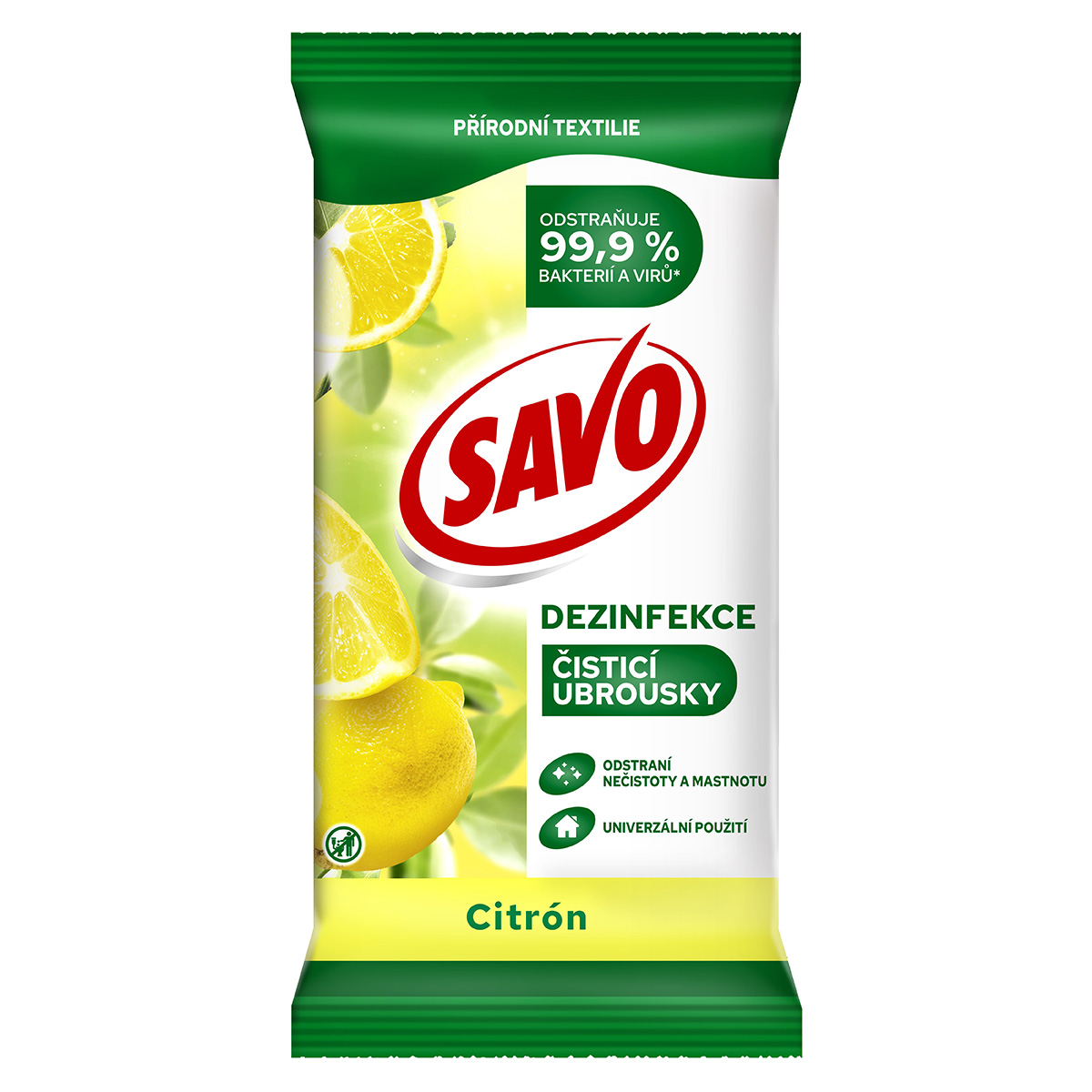 SAVO Dezinfekční ubrousky citrus 30 ks