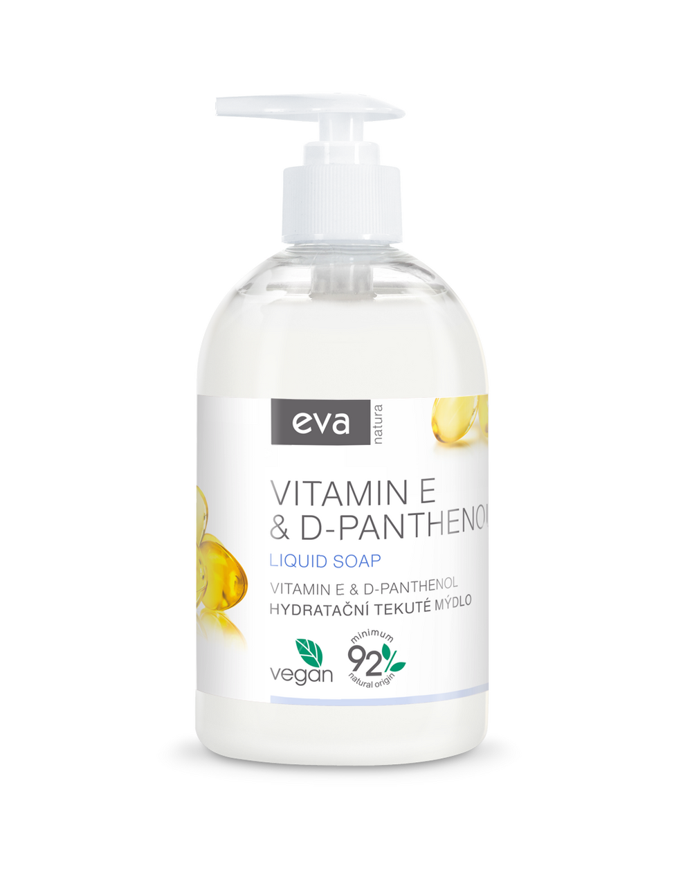 Hydratační tekuté mýdlo vitamínem E & D-Panthenol 1 ks