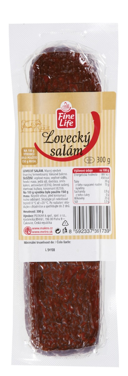 Fine Life Lovecký salám chlaz. 300 g