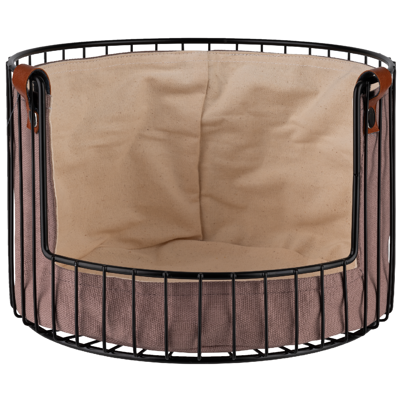 APS Košík stohovatelný FE + vložka 27,5 cm bavlna černý 1 ks