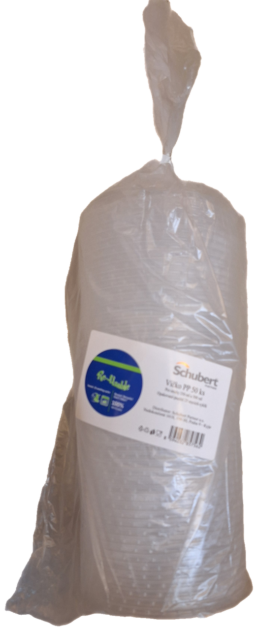 Víčko na misku 500 ml polypropylen transparentní 50 ks