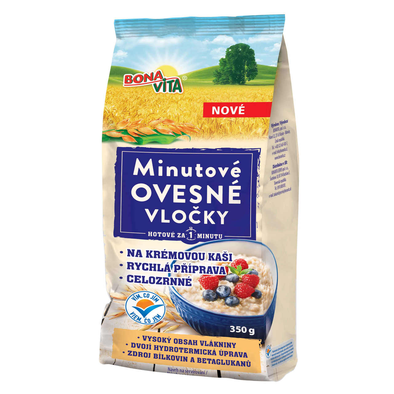 BONAVITA Minutové ovesné vločky 350 g