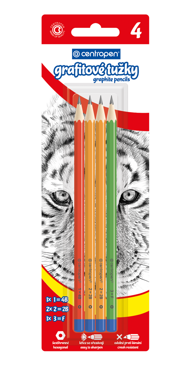 centropen Sada grafit.tužek 4 ks