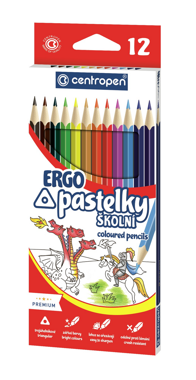 centropen Pastelky trojhranné 12 ks
