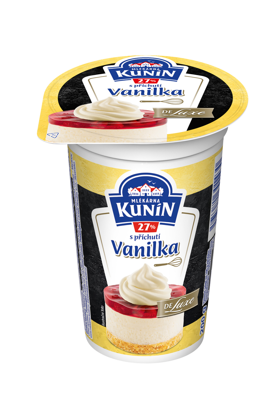 MLÉKÁRNA KUNÍN Šlehačka De Luxe vanilka 27 % 200 g