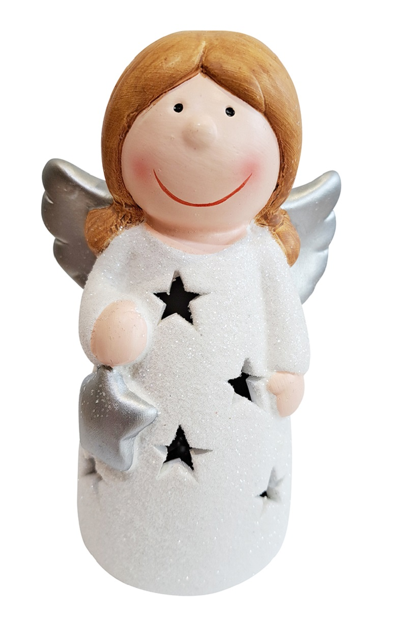 Porcelánový LED Andílek 1 1 ks