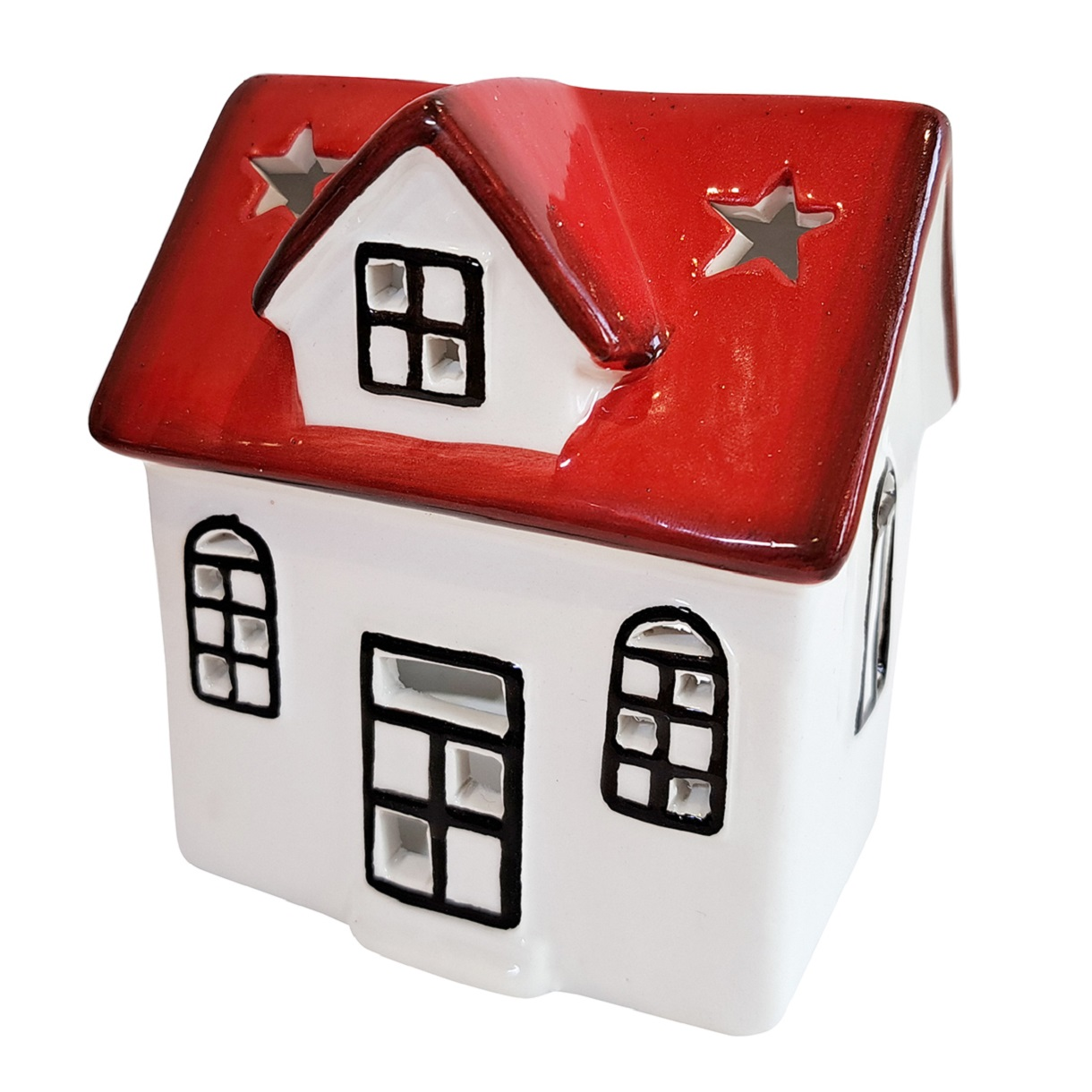 Flexio Porcelánový LED Domek 1 ks