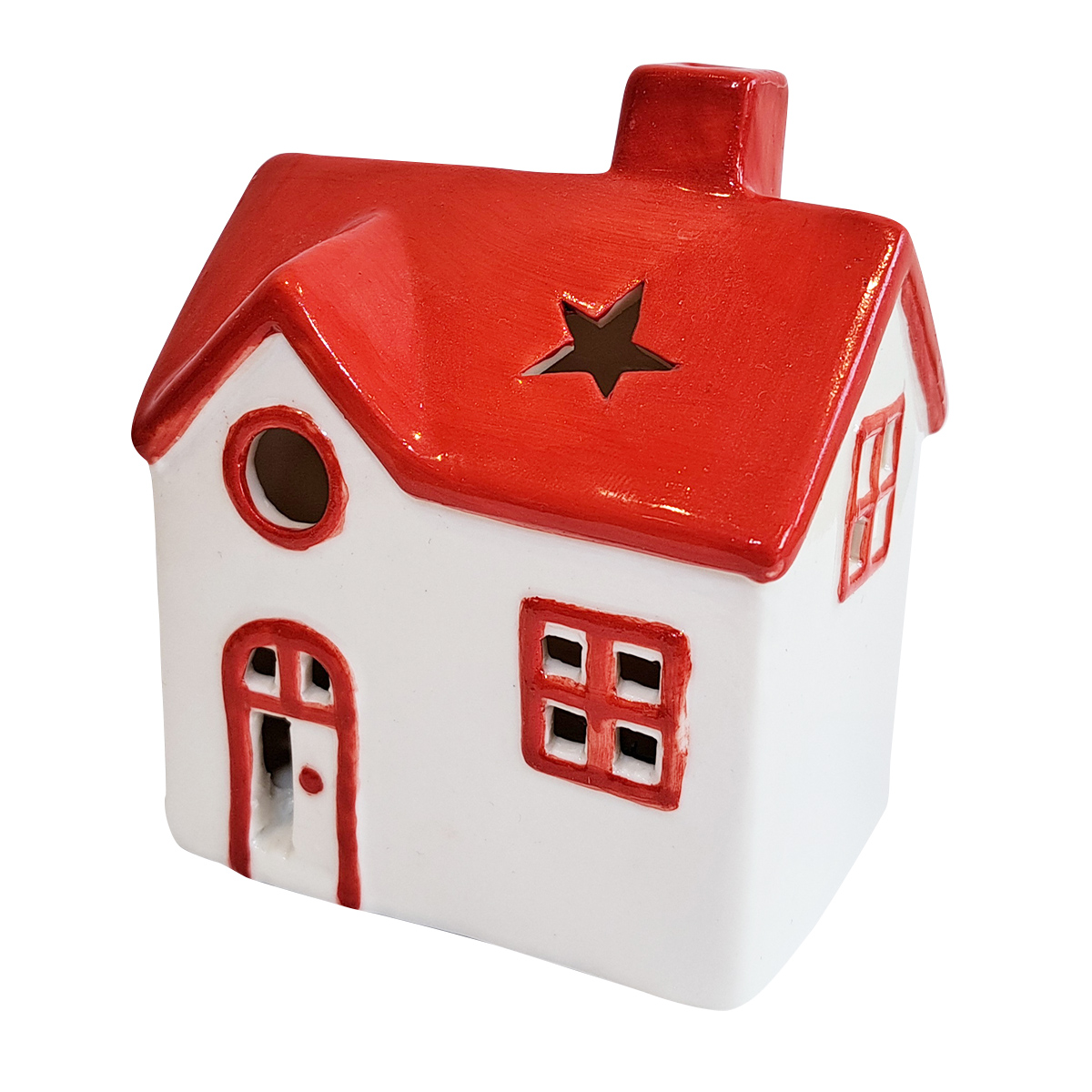 Flexio Porcelánový LED Domek 1 ks