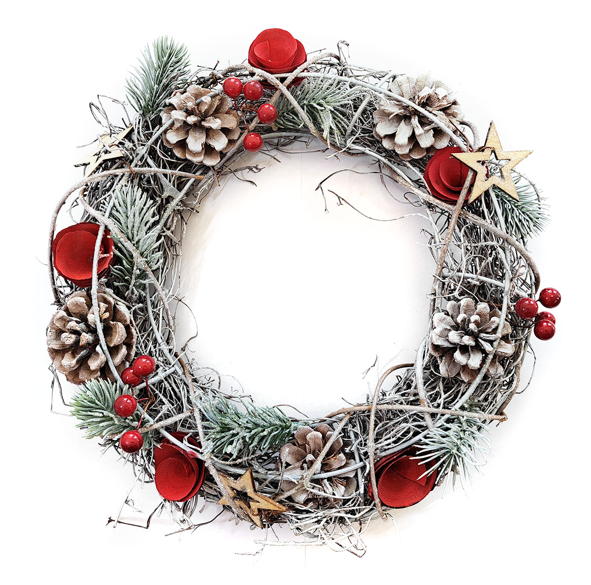 Flexio Věnec zdobený 30 cm černý 1 ks