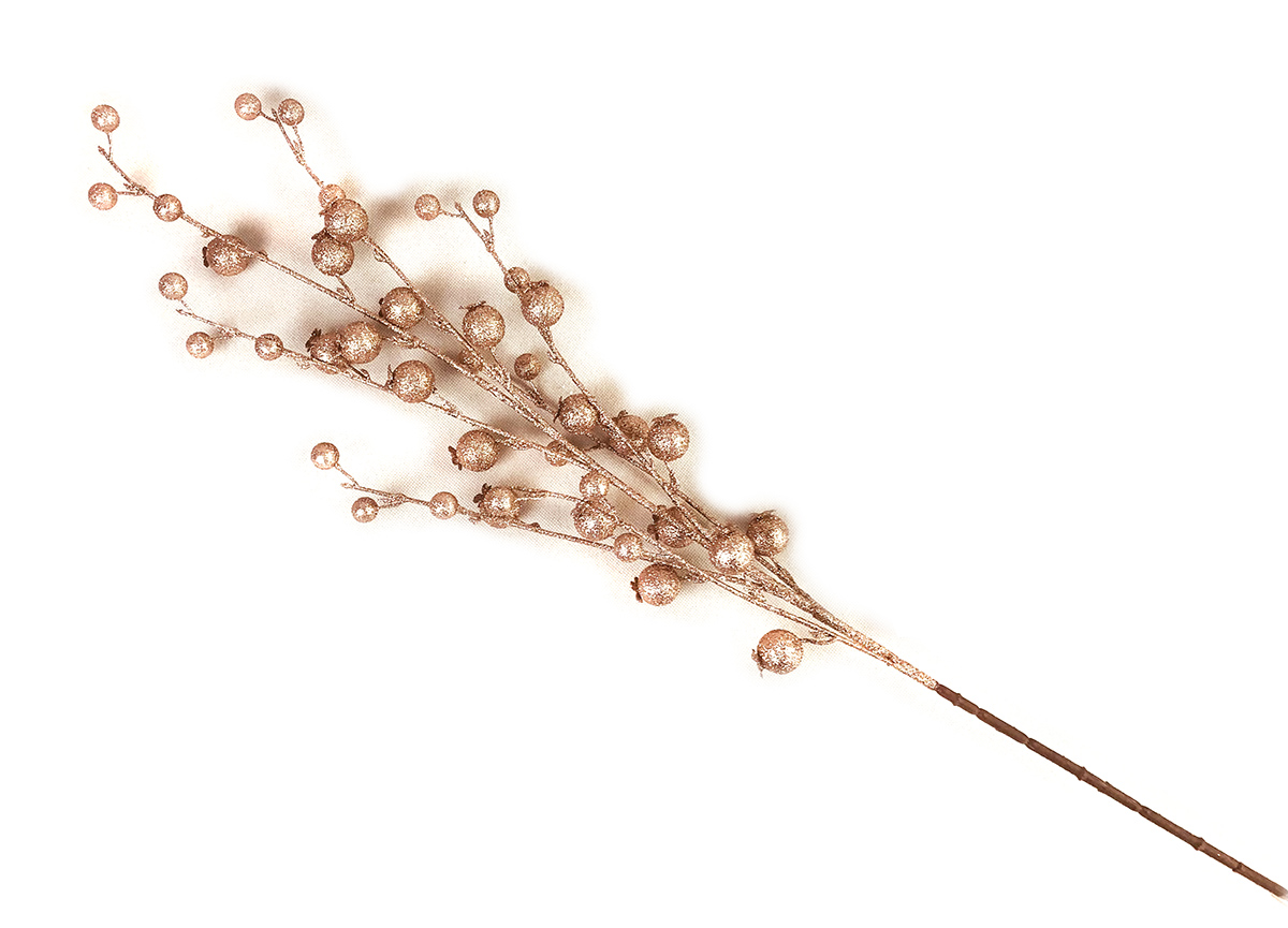 Flexio Dekorace kytka 1 růžovo zlatá 1 ks