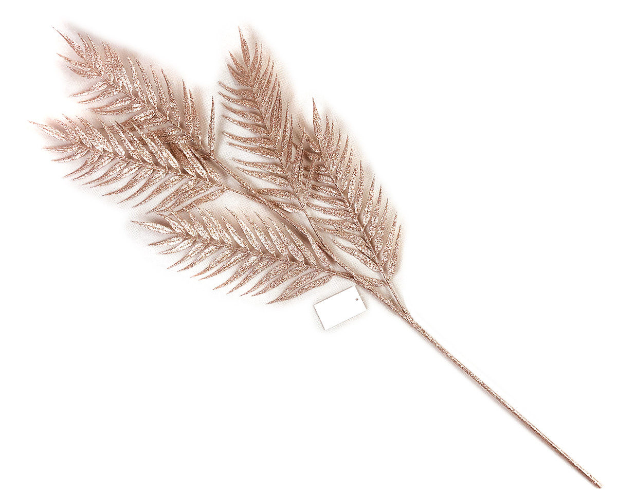 Flexio Dekorace kytka 3 růžovo zlatá 1 ks