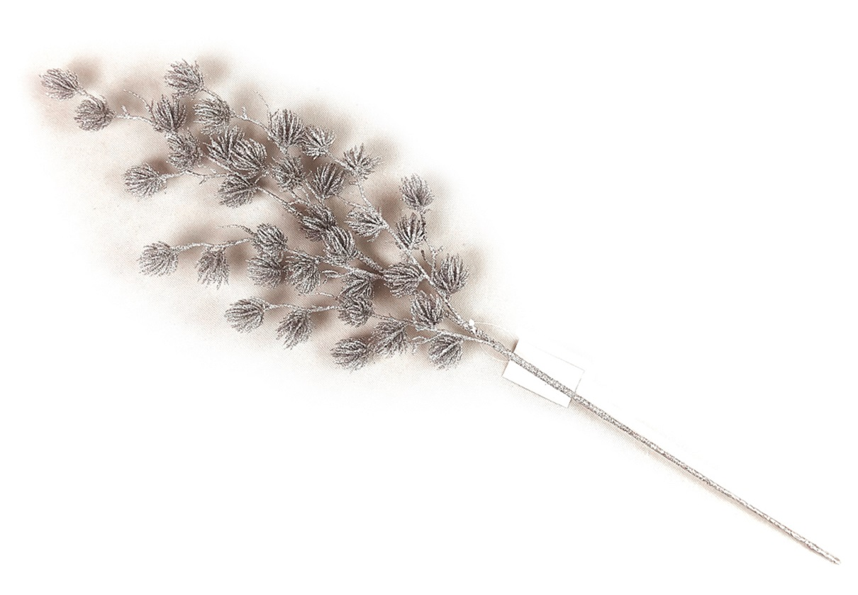 Flexio Dekorace kytka 6 stříbrná 1 ks