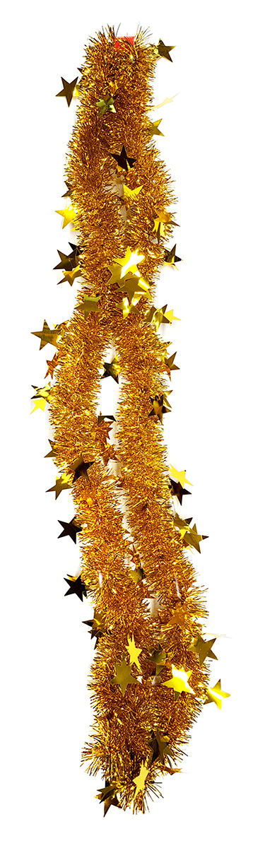 Flexio Vánoční řetěz s hvězdičkami 2 m zlatý 1 ks