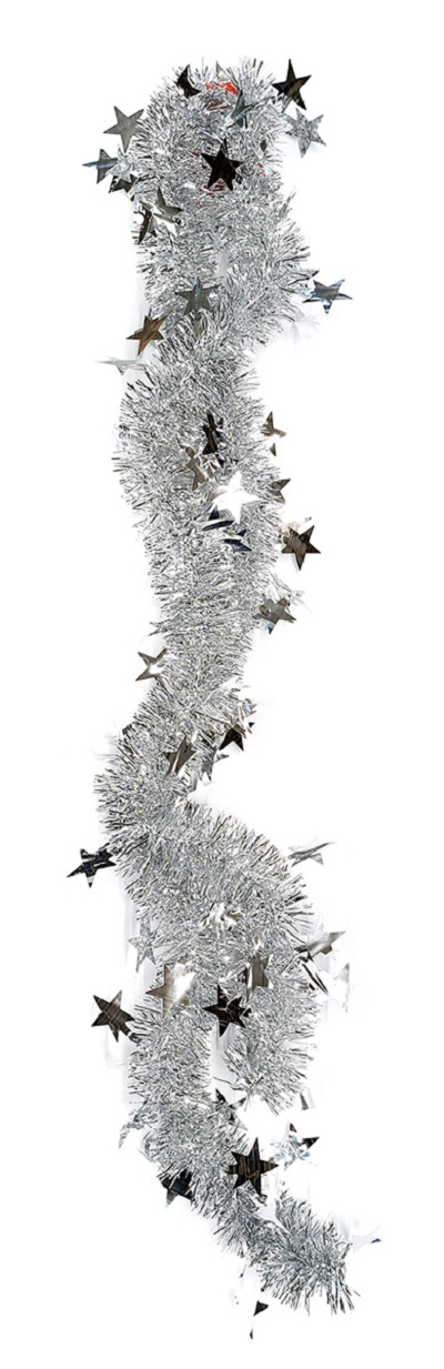 Flexio Vánoční řetěz s hvězdičkami 2 metry stříbrný 1 ks