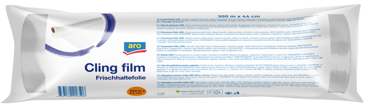 aro Potravinová fólie 300 m x 44 cm 1 ks