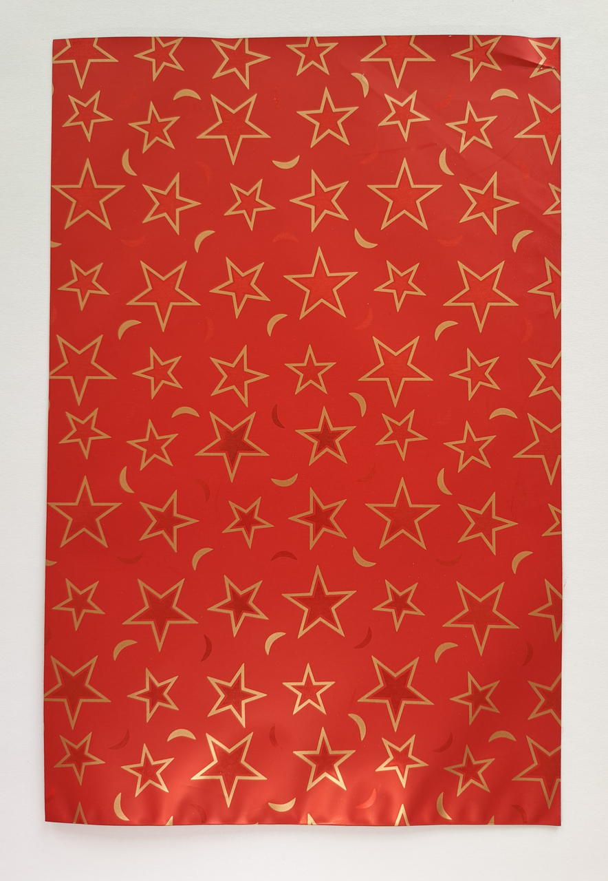 Flexio Sáček metal hvězdy 20 x 35 cm černý 1 ks