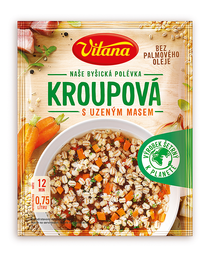 Vitana Kroupová polévka s uzeným masem 55 g