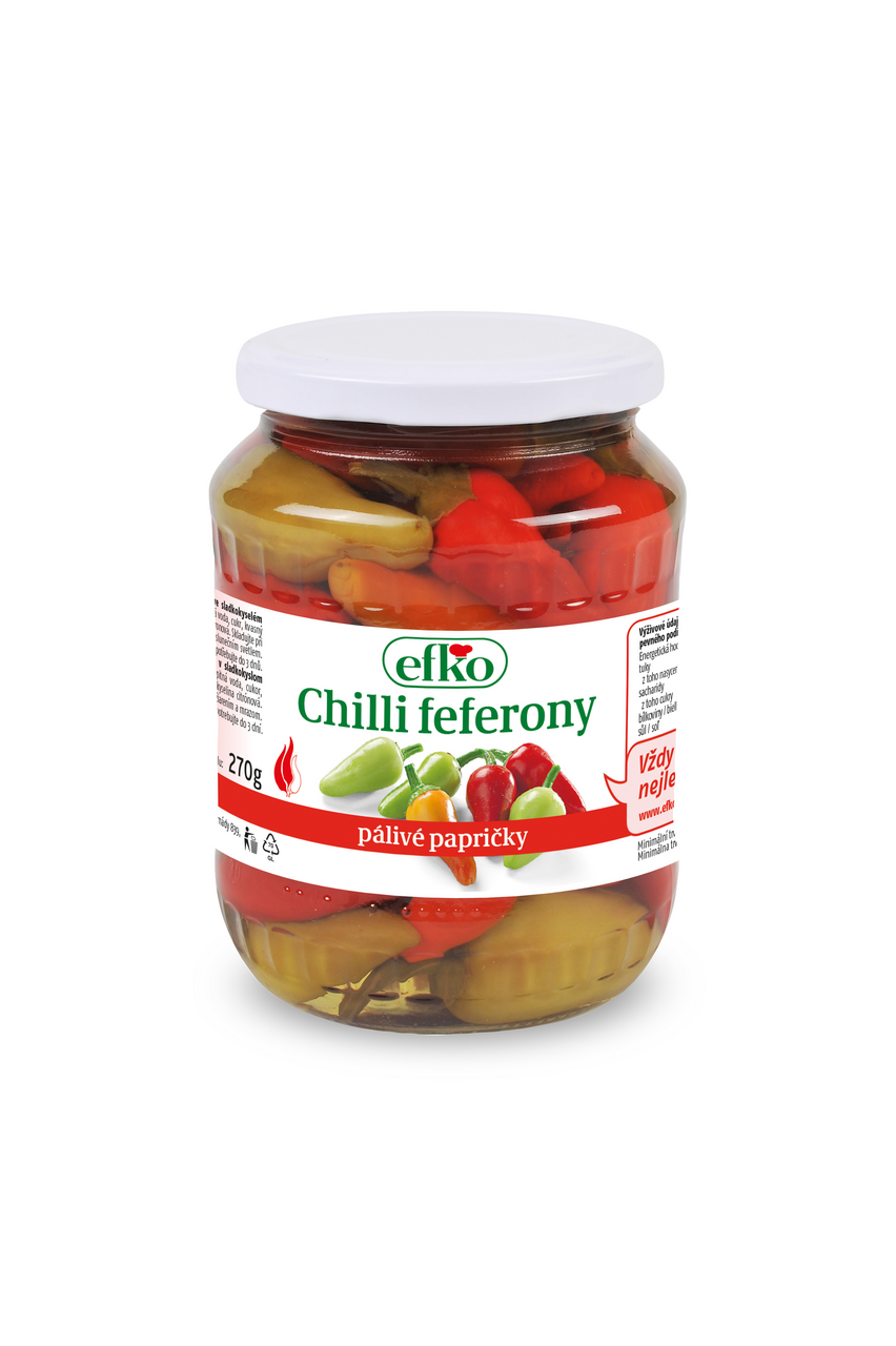 efko Chilli feferony 6 x 720 ml