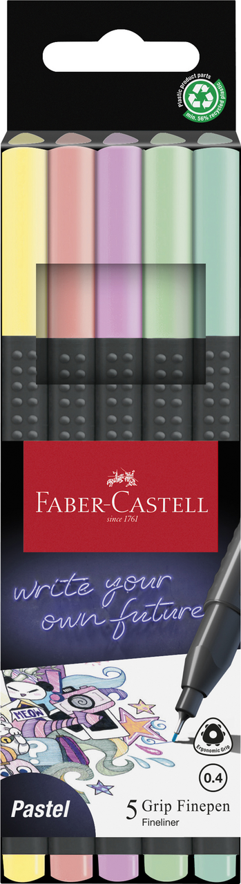 FABER-CASTELL GRIP Popisovače 0,4 mm pastel 1 ks