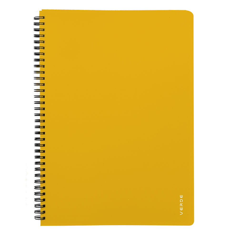 KARTON P+P Twin Wire Blok A4 PP Verde hořčice 1 ks