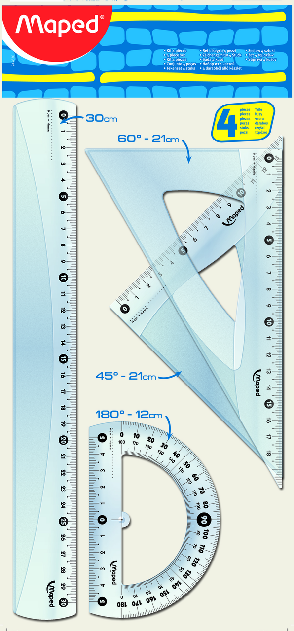 Maped Sada pravítek start 4 ks