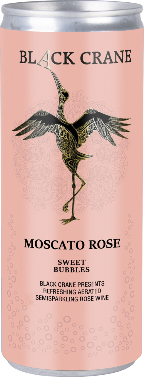 BLACK CRANE Moscato Rosé 24 x 250 ml plech