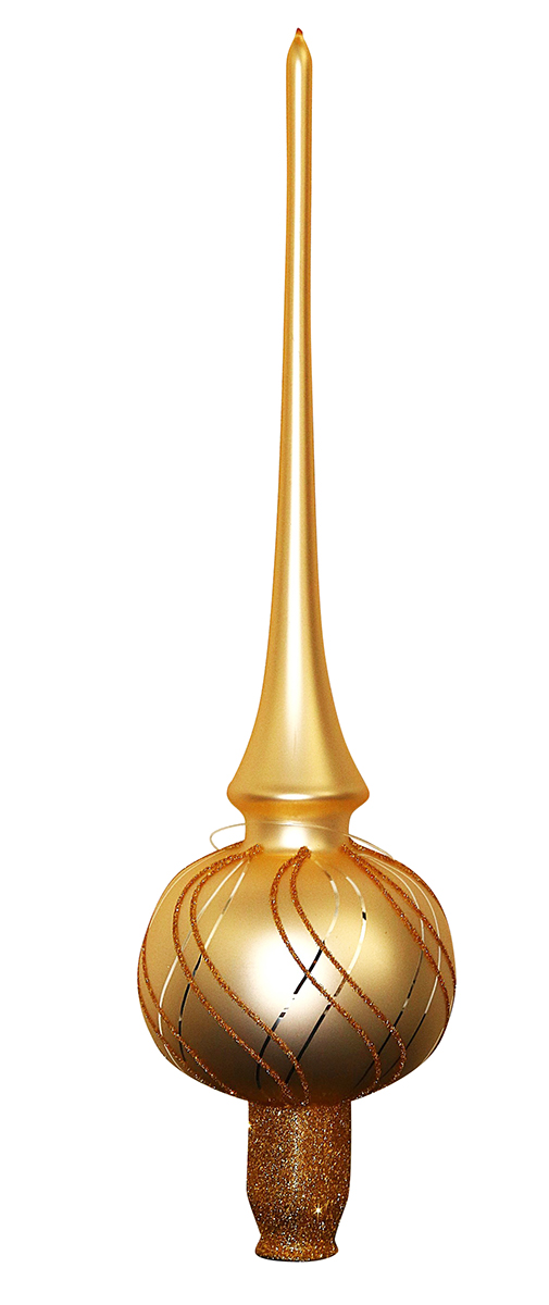 Tarrington House Špice 30 cm vzor nitky zlatá 223262 1 ks